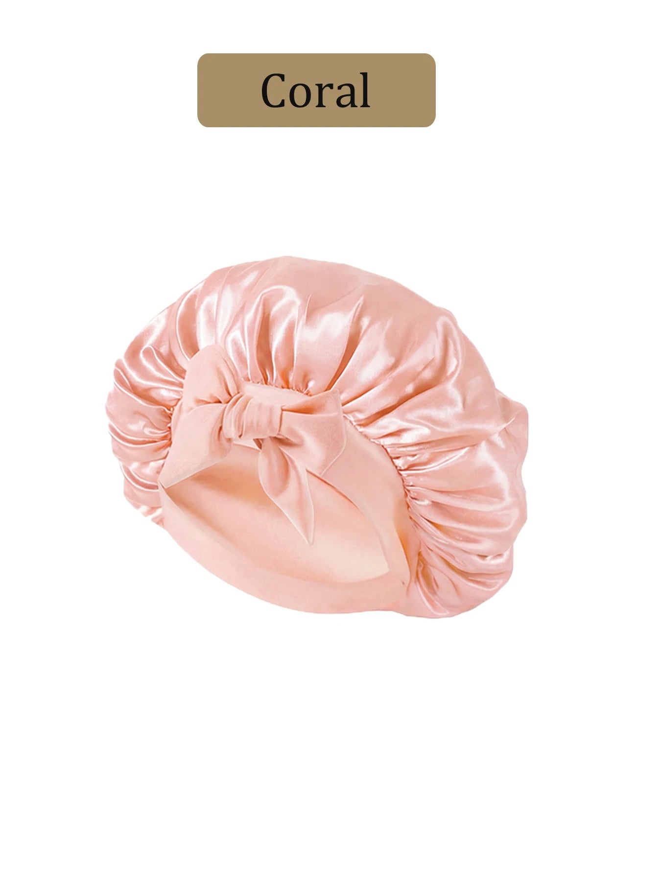 Silque Luna Silk Bonnet Sleeping Womens Satin Bonnet Hair Night Sleep Cap Tie Band CurlyHat Scarf Wrap Curly Hair Bonnets Beauty