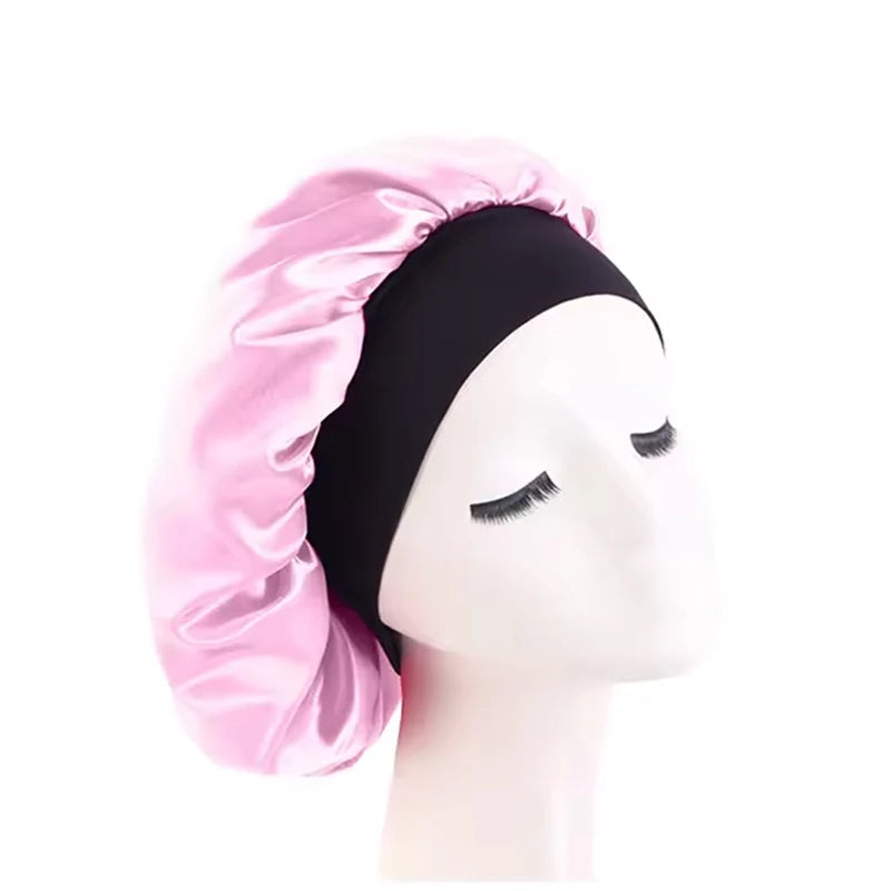 Silque Luna Women's Satin Solid Bonnets