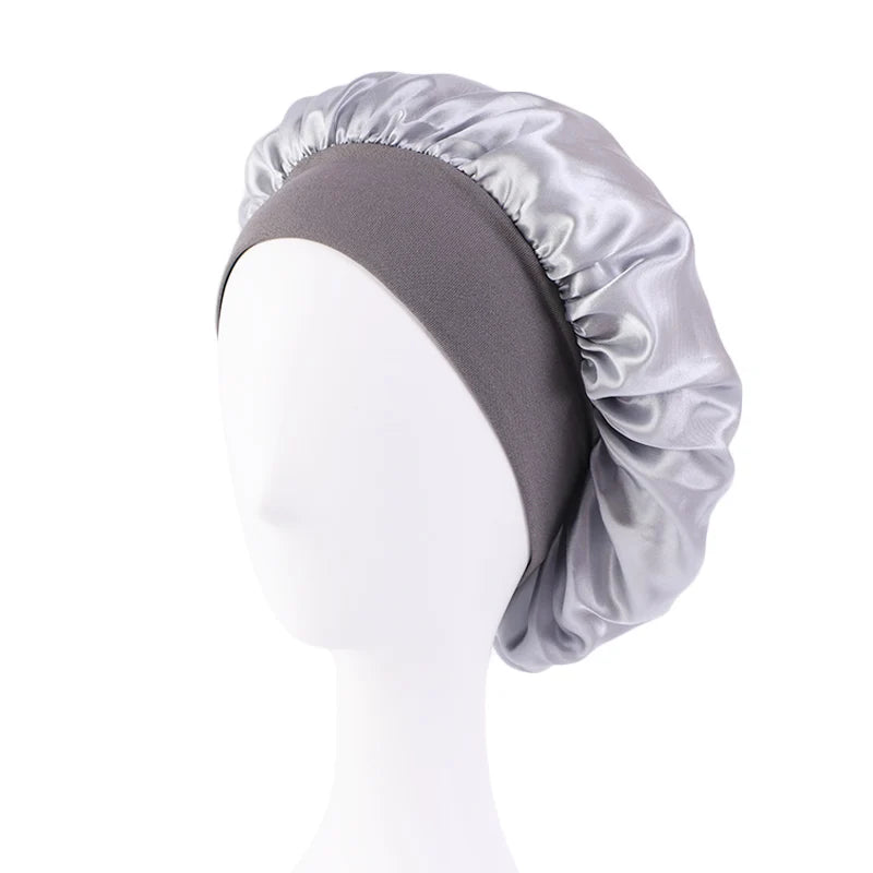 Silque Luna Women's Satin Solid Bonnets