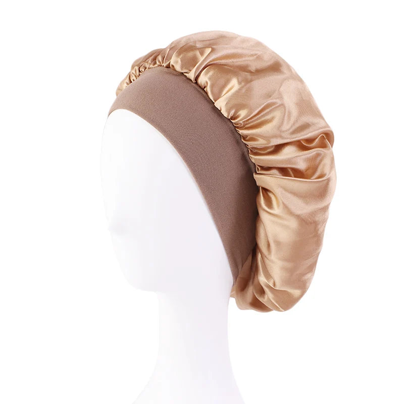 Silque Luna Women's Satin Solid Bonnets