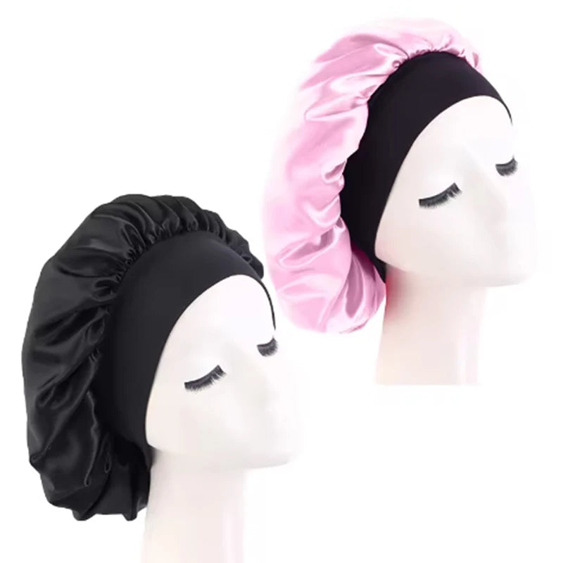 Silque Luna Women's Satin Solid Bonnets