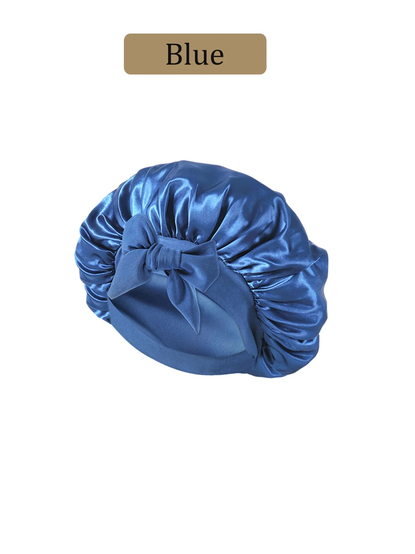 Silque Luna Silk Bonnet Sleeping Womens Satin Bonnet Hair Night Sleep Cap Tie Band CurlyHat Scarf Wrap Curly Hair Bonnets Beauty