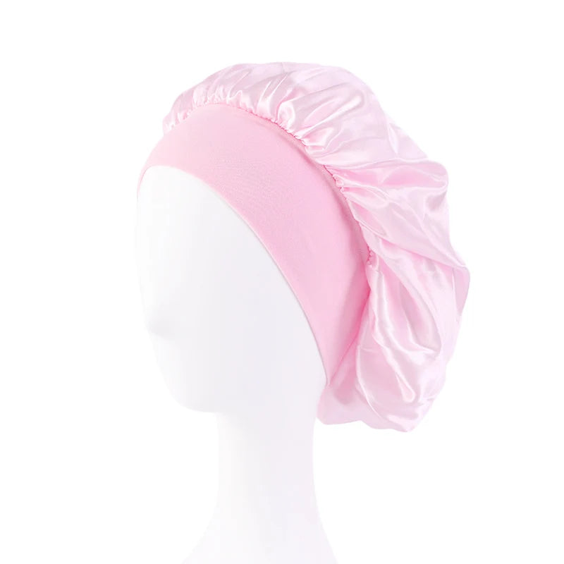 Silque Luna Women's Satin Solid Bonnets