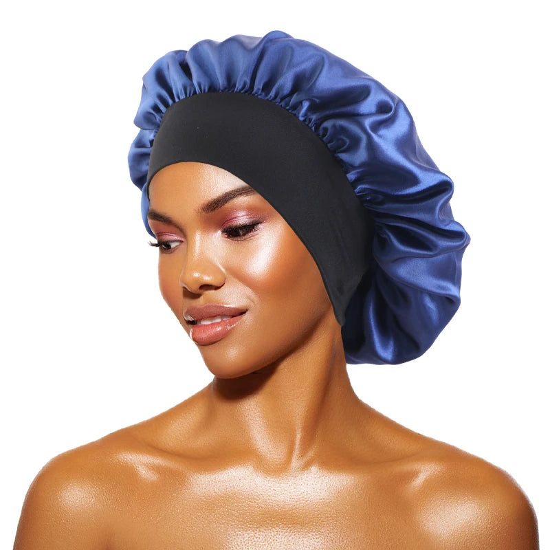 Silque Luna Women's Satin Solid Bonnets