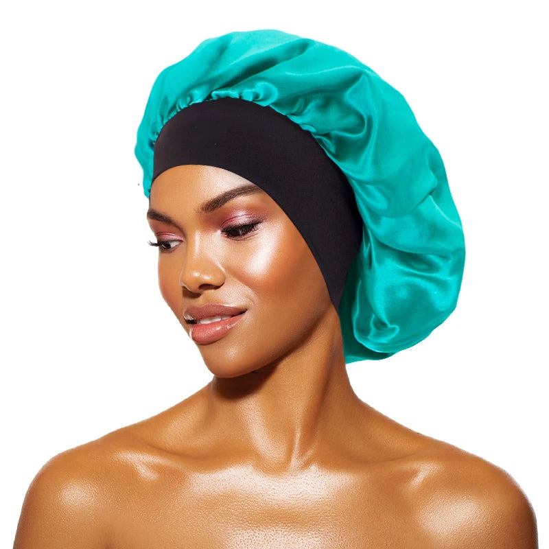 Silque Luna Women's Satin Solid Bonnets