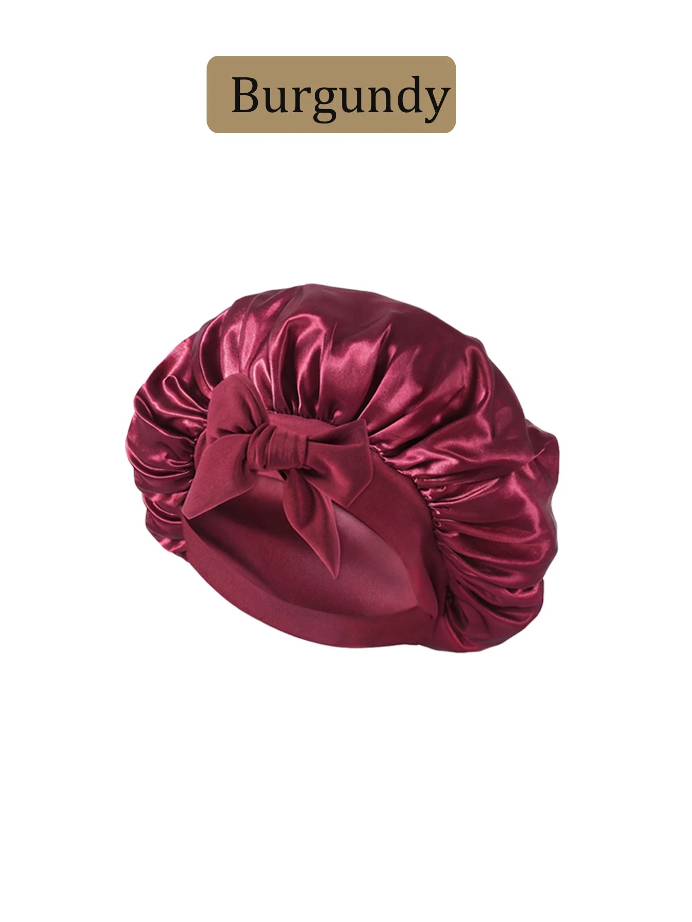 Silque Luna Silk Bonnet Sleeping Womens Satin Bonnet Hair Night Sleep Cap Tie Band CurlyHat Scarf Wrap Curly Hair Bonnets Beauty